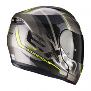 SCORPION EXO-3000 AIR CREED Titanio-nero giallo fluo MODULARE FIBRA