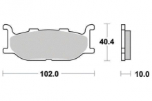 FERODO PATTINI FRENO YAMAHA FDB781EF