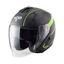 CASCO JET NOS NS-2 STING YELLOW MATT doppia visiera