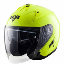 CASCO JETNOS  NS-2 FLUOR YELLOW doppia visiera