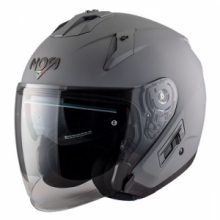 CASCO JET NOS NS-2 SEAL GREY MATT doppia visiera