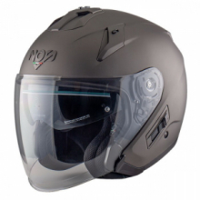 CASCO JET NOS NS-2 TITANIUM MATT doppia visiera