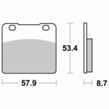 PASTIGLIE FRENO BREMBO 07SU06SA Sinterizzate Strada