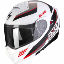 CASCO SCORPION EXO 930 NAVIG NERO OPACO/BIANCO/ROSSO