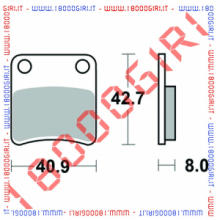 PATTINI SEMI METALLIC NISSIN 246