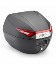 GIVI BAULETTO MONOLOCK® 30 LT. NERO CON CATADIOTTRI ROSSI COMPRENSIVO DI PIASTRA E KIT UNIVERSALE