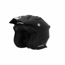 Casco Acerbis Jet Aria 2206 Matt black 2 Visiera parasole integrata Chiusura Microregolabile a sgancio rapido