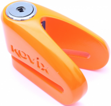 Bloccadisco Kovix kvz2 perno 14 mm acciaio ARANCIO