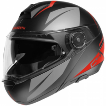 CASCO MODULARE SCHUBERTH C4 PRO MERAK ROSSO OPACO