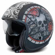 Casco jet Premier VINTAGE EVO SK9 BM in fibra Nero Opaco