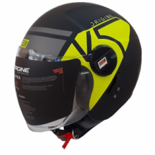 Casco Moto Jet Origine ALPHA V5 fluo yellow black