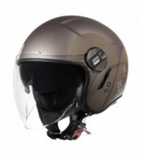 Casco Moto Jet Origine ALPHA track beige brown