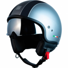 Casco moto Jet Motocubo Spider Grigio Opaco Nero