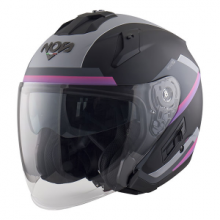 CASCO NOS NS-2 BLADE VIOLET MATT doppia visiera