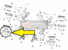 PEDANA PILOTA DX MOTO GUZZI  AP81450345 ( Sostituito:2B001760)