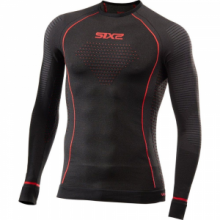 Maglia termica SIX2 TS2W BlazeFit nero rosso basse temperature