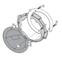 GIVI  BF25 FLANGIA PER BORSA SERBATOIO