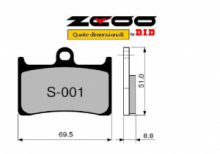 COPPIA PASTIGLIE  ZCOO RACING S001 EX C