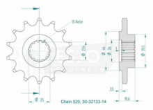 Esjot - Pignon - 520 - 14 Dents - Made in Germany